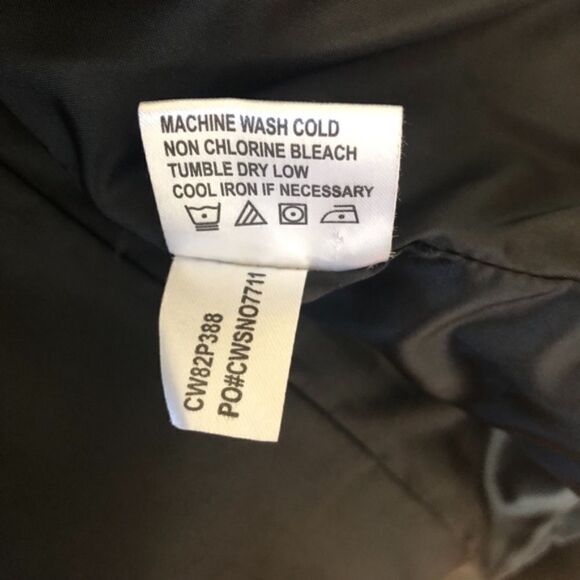 CALVIN KLEIN QUILTED Jacket Black Button F… - Picture 4 of 6